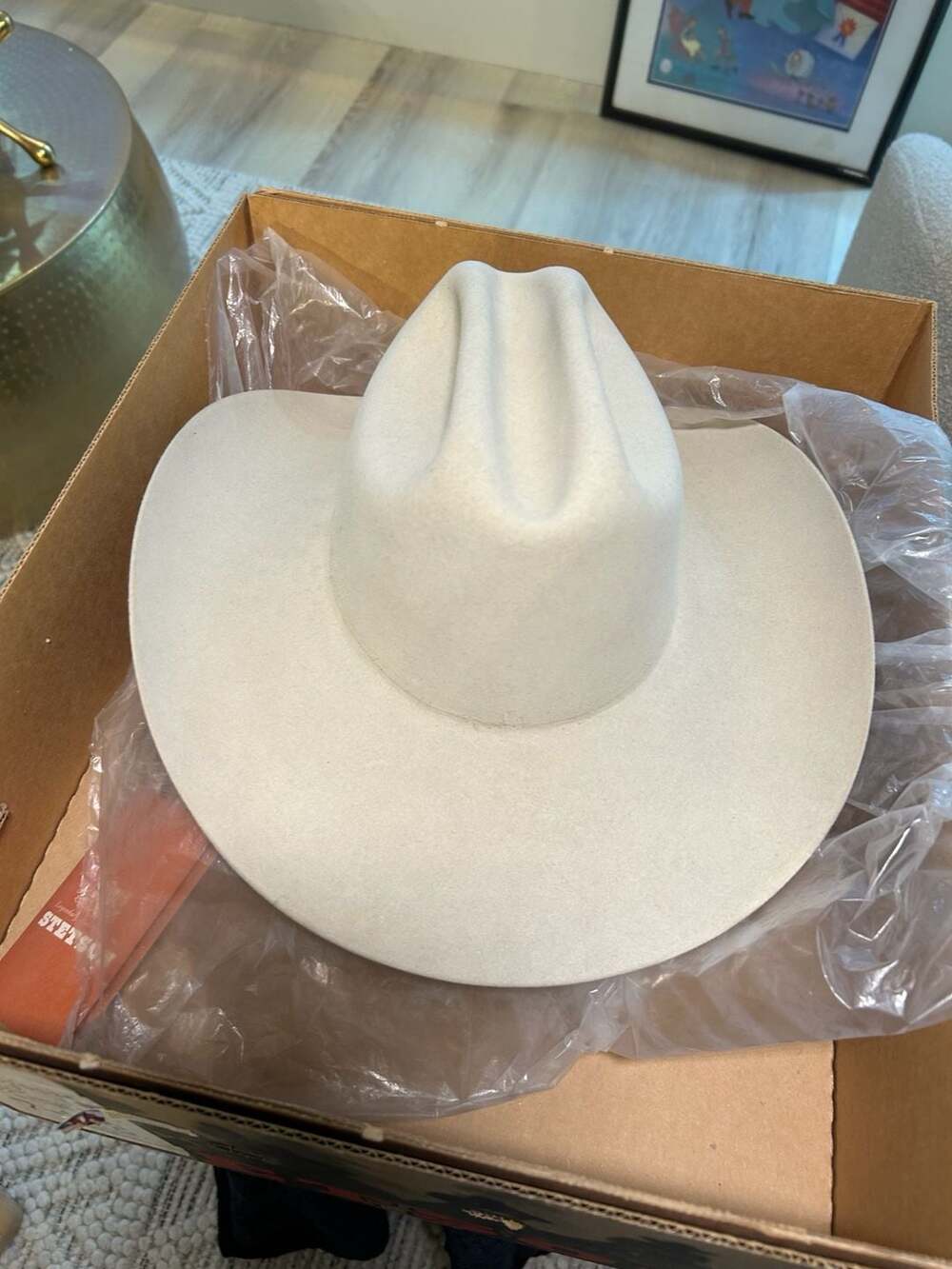 Stetson Carson Cowboy Hat Size 7 Silverbelly 4X Beaver